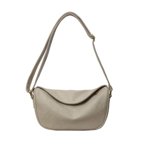 Frauen Umhängetasche PU Leder Crossbody Solid Color Messengers Casual Knödel Für Reiseinkäufe Tägliche Frauen Dumplings Weibliche PU Leder Schulter Feste Farbe Crossbody von BUBEFSKD