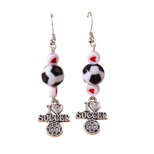 Fußball Drop Ohrringe Dangle Ohrhaken Stylische Accessoires Charmant Für Athleten Und Fans Fußball Charmohrringe Fußball Drop Ohrringe Dangle Ohrhaken Stylische Accessoires Charmant Für Athleten Und Fans Fußball Charmohrringe von BUBEFSKD