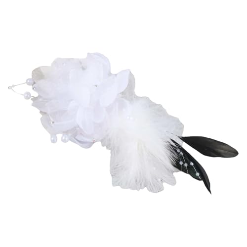 Gefiederblumblüte Brosche Elegantes Design Wasserdichtes Synthetikstoff Schneller Clip Revers Pin Geeignet Für Formelle Veranstaltung Verwenden Sie Hochzeitskorsage Corsage Gefiederblumblüte Brosche Elegantes Design Wasserdichtes Synthetikstoff Schneller Clip Revers Pin Geeignet Für Formelle Veranstaltung Verwenden Sie Hochzeitskorsage Corsage von BUBEFSKD