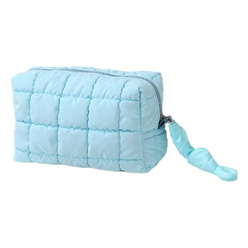 Gesteppte Kosmetiktasche Große Puffer Make Up Beutel Für Frauen Reisen Toilierte Organisierte Weiche Und Praktische Aufbewahrungskoffer Weiche Make Up Tasche von BUBEFSKD