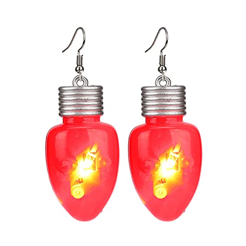 Glühen Dunklen Großen Weihnachtsbaum Dangle Ohrringe Party Neuheit Schmuck LED LAGE UP BLINTING LED von BUBEFSKD