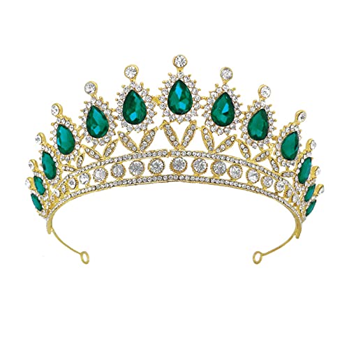 BUBEFSKD Gold Kristall Tränenkronen Kronen Braut Mode King Für Hochzeit Krone Kopfstück Hochzeit Haarschmuck Verstellbar Unisex Stirnband Für Frauen BUBEFSKD Gold Kristall Tränenkronen Kronen Braut Mode King Für Hochzeit Krone Kopfstück Hochzeit Haarschmuck Verstellbar Unisex Stirnband Für Frauen von BUBEFSKD