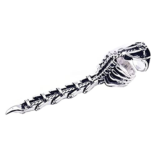 Gothic Punk Vollfinger Skorpiongelenk Mit Einstellbarer Öffnung Bewegender Skorpionschwanzringe Für Frauen Männer Silber Gothic Gothic Punk Vollfinger Skorpiongelenk Mit Einstellbarer Öffnung Bewegender Skorpionschwanzringe Für Frauen Männer Silber Gothic von BUBEFSKD
