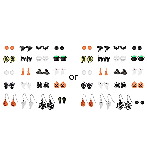Halloween 20 Paare KARTE O Ohrringe Dark Girl Schädel Für Kopftierschmuck Geschenke Drop Dangle Ohrringe Set Set Halloween 20 Paare KARTE O Ohrringe Dark Girl Schädel Für Kopftierschmuck Geschenke Drop Dangle Ohrringe Set Set von BUBEFSKD