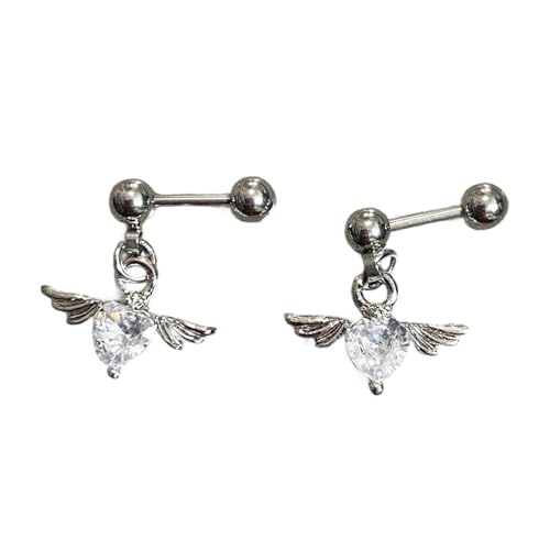 Hypoallergenen Edelstahl Herz Engel Flügel Ohrringe Komfort Fit Ohrstifte Alltag Schmuck Geschenk Für Ihre Edelstahlflügel Herzohrringe Für Empfindliche Haut Hypoallergenen Edelstahl Herz Engel Flügel Ohrringe Komfort Fit Ohrstifte Alltag Schmuck Geschenk Für Ihre Edelstahlflügel Herzohrringe Für Empfindliche Haut von BUBEFSKD