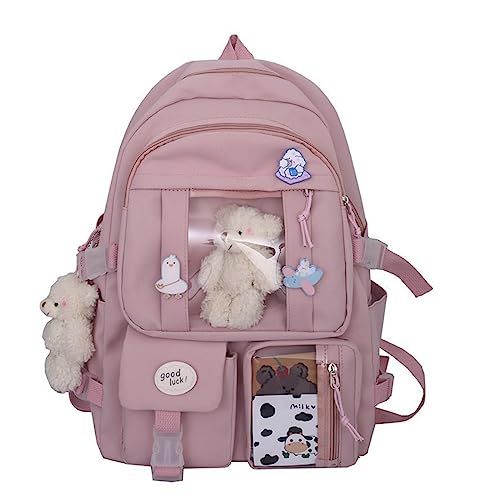 Japanische Schule Für Schule Rucksack Frauen Nylon School Tasche Laptop Frauen Buchstasche Große Daypack Weiß Japanische Schule Für Schule Rucksack Frauen Nylon School Tasche Laptop Frauen Buchstasche Große Daypack Weiß von BUBEFSKD