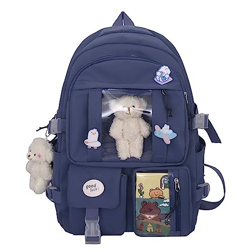 Japanische Schule Für Schule Rucksack Frauen Nylon School Tasche Laptop Frauen Buchstasche Große Daypack Weiß Japanische Schule Für Schule Rucksack Frauen Nylon School Tasche Laptop Frauen Buchstasche Große Daypack Weiß von BUBEFSKD