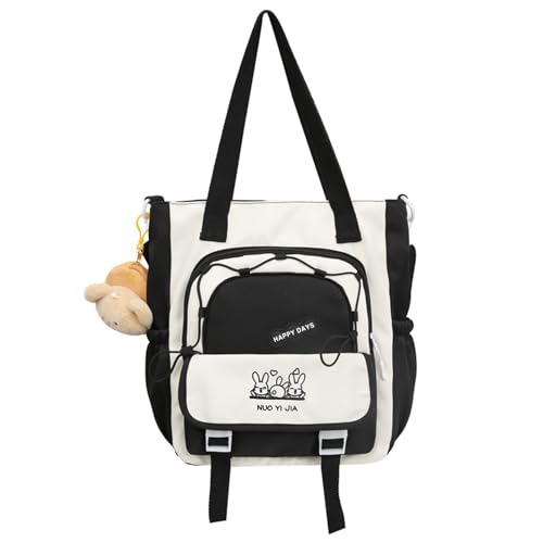 Korea Styles Umhängetasche Für Frauen Teenager Schülerschule Nylon Crossbody Große Kapazitätsboten Frauen Nylon Crossbody Große Kapazität Schultermessener Schule von BUBEFSKD