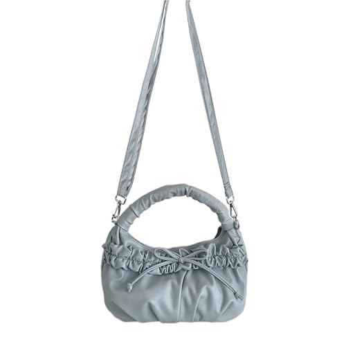 Koreanische Stile Ruch Messengers Tasche Für Frauen Mode Crossbody Schöne Bögen Schulter Ästhetische Handtasche Trend Rucked Handag Für Frauen PU Leder Crossbody Schöne Bögen von BUBEFSKD