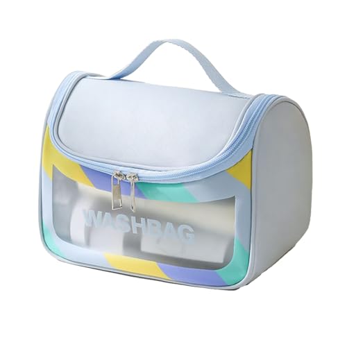 Kosmetikbeutel Wasserdichtes Strandkreis Make Up PU Leder Organisatoren Für Frauen Und Mädchen PU Leder Beutel Handheld Große Kapazität von BUBEFSKD