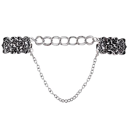 Kreative Pulloverkette Schal Clip Dekoration Kette Strickjacke Clips Metallschnalle Anhänger Halskette Fixierkleidung Ornam Brosche Kreative Pulloverkette Schal Clip Dekoration Kette Strickjacke Clips Metallschnalle Anhänger Halskette Fixierkleidung Ornam Brosche von BUBEFSKD