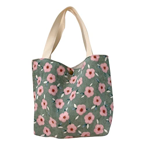 Ladies Tote Bag Flower Print Cordtasche Handtasche Fashion Beach Shopper Organizer Frau Lässige Kleine Beutel Lady Tote Ladies Tote Bag Flower Print Cordtasche Handtasche Fashion Beach Shopper Organizer Frau Lässige Kleine Beutel Lady Tote von BUBEFSKD