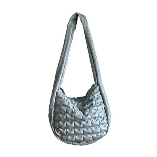 Leder Bag Ruched Design Satchel Falten Wolken Minimalist Beutel Mode Handtasche Clutch Tasche Für Mädchenhandtasche Für Damen Leder Tasche Kupplung Silber Schwarz Beige Blau von BUBEFSKD