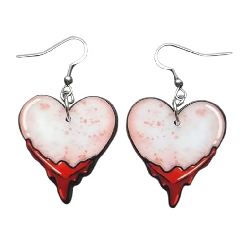 Luminöse Dangle Ohrringe Für Frauen Mädchen Quasten Herz Ohrring Schmuck Y2K Ästhetik Drop Ohrring Geschenk Dangle Ohrringe Für Mädchen von BUBEFSKD