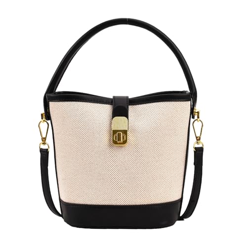 Mode Kleine Crossbody Bodendasche Für Frauen Vintage PU Leder Farbe Spleißter Schulterhandtasche Zum Einkaufen Und Arbeit Eleganter Stoffschale Geldbörse von BUBEFSKD