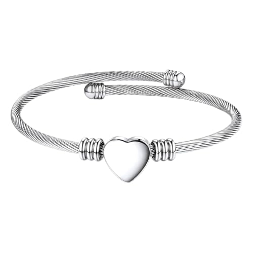 Modernes Herzdesign Edelstahlkettenarmband Korrosions Bestehende Armbandketten Unisex Accessoire Für Alltägliche Stile Edelstahl Herzkabelarmband Modernes Herzdesign Edelstahlkettenarmband Korrosions Bestehende Armbandketten Unisex Accessoire Für Alltägliche Stile Edelstahl Herzkabelarmband von BUBEFSKD