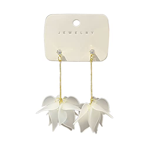 Modetrend Weißer Acrylblüte Ohrringe Weibliche Legierung Legierung Wastenkette Anhänger Koreanische Hochzeit Dangle Tropfen Modetrend Weißer Acrylblüte Ohrringe Weibliche Legierung Legierung Wastenkette Anhänger Koreanische Hochzeit Dangle Tropfen von BUBEFSKD