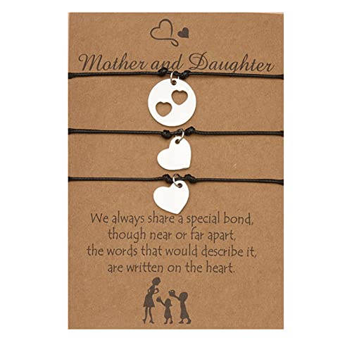 Mutter Tochter Und Ich Herz Für Wunsch Armbänder Für Mutter Und Tochter Geburtstag Weihnachten Geschenk Anti Angst Pres Heart Wish Wish Bracelets von BUBEFSKD