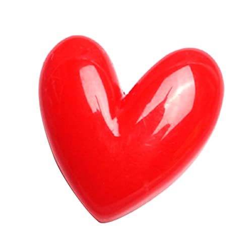 Niedliche Herzform Brosche Pins Pullover Schalstift Rote Lappel Pins Valentinstag Emaille Geschenk Für Frauen Mädchen Süßes Emaille Rotharz Schmuckzubehör Accessoires von BUBEFSKD