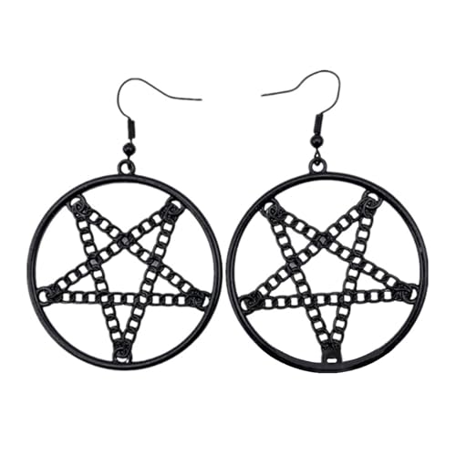 Punk Pentagramme Anhänger Ohrringe Kantig Gothic Schmuck Für Halloween Und Alternative Hexerei Amulett Anhänger Ohrringe Ockult Schmuck Punk Pentagramme Anhänger Ohrringe Kantig Gothic Schmuck Für Halloween Und Alternative Hexerei Amulett Anhänger Ohrringe Ockult Schmuck von BUBEFSKD