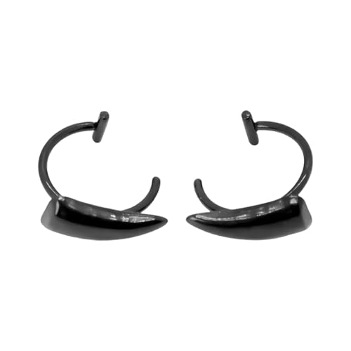 BUBEFSKD Raffinierter Edelstahl Ohne Durchdringende Fang Lippenmanschetten Schmuck Für Männer Und Frauen Halloween Kostüm Accessoire Party Lippenschmuck von BUBEFSKD