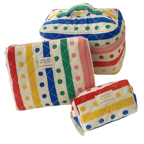 Regenbogen Reisen Toilettenbeutel Mode Make Up Handtasche Reisetasche Kosmetische wasserdichte Beutel Für Frauen Mädchen Regenbogenbeutel von BUBEFSKD