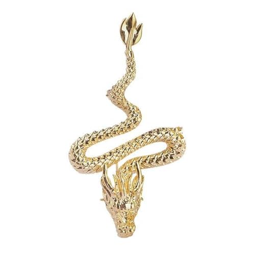 Retro Dragon Brosche Stilvolle Lappelstifte Chinesische Zodiacs Themen BESTING UNTERSATILISCHE TIERBALLE JUDUME JUDUME FODE JUDE JUDER FOMEN von BUBEFSKD