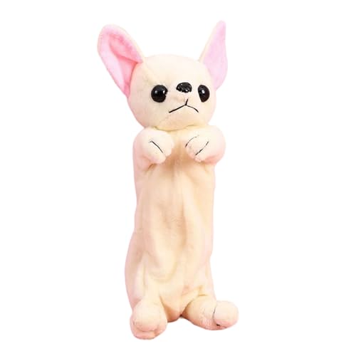 Schöne Tierstiftenbeutel Plüsch Hülle Stift Make Up Cartoon Hundehunde Organisatoren Beutel Für Kinder Mädchen Plüsch Cartoon Hundestift Große Kapazität Hülle Schulmaterial von BUBEFSKD
