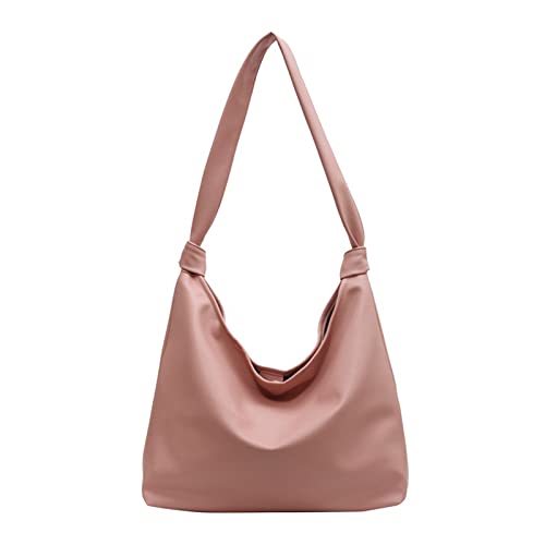 Solid Color Umhängetasche Für Frauen Große Kapazität Handtasche PU Leder Mode Casual Tote Sommerreisen Damen PU Leder Umhängetaschen Große Kapazität Crossbody Bag Feste Farbe von BUBEFSKD