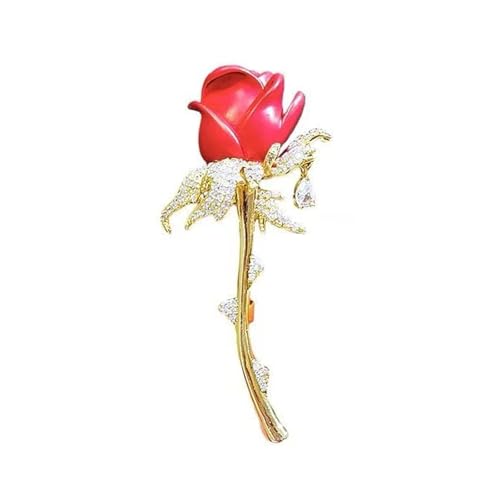 Stilvolle Rosenbrosche Mit Glitzernden Diamanten Rassestones Pin Anspruchsvoller Schmuck Für Stilvolle Frauen Party Tragen Brosche Stilvolle Rosenbrosche Mit Glitzernden Diamanten Rassestones Pin Anspruchsvoller Schmuck Für Stilvolle Frauen Party Tragen Brosche von BUBEFSKD