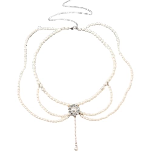 Stilvoller Mehrschichtiger Taillenkette Schmuck Schmuck Zarter Perlen Detail Handgelenk Accessoire Frauen Modekörper Charme Retro Charakter von BUBEFSKD
