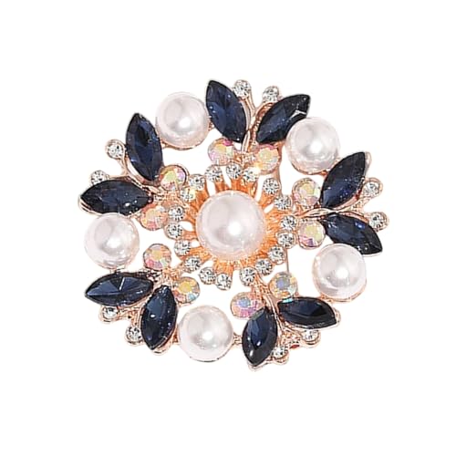 Stylish Korean Design Flower Brosche Mit Funkelnden Zirkonsteinen Vielseitiger Schalclip Für Outfits Accessoires Geschenk Ready Ready Pearls Brosche Für Outfits von BUBEFSKD