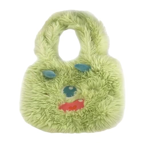 Süße Plüsch Unterarm Tasche Frauen Schulter Weiche Handtasche Einkaufen Für Die Winter School Süße Cartoon Schule Handtasche von BUBEFSKD