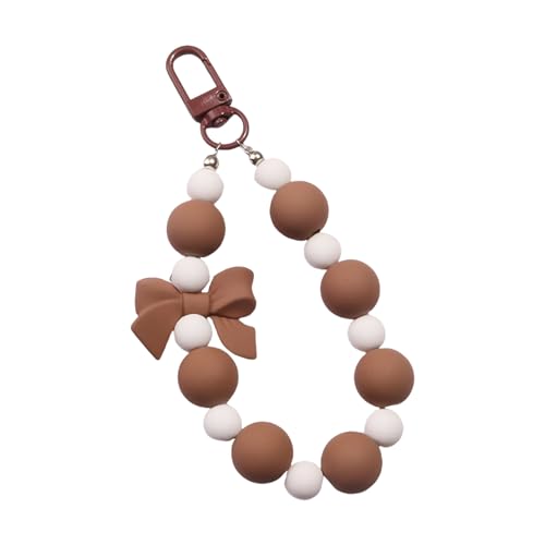 Sweet Bows Schlüsselinhaber Bowknot Keychain Perlen Keyrings Creative Bag Charme Handtasche Charme Rucksack Anhänger Bowknot Keyring Perlen Anhänger Auto Schlüsselkette Süße Bögen Schlüsselbeutel von BUBEFSKD