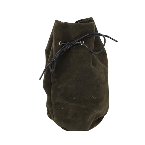 BUBEFSKD Tragbarer Kordelbeutel Mittelalterlicher Suedes Gürtelbeutel Vintage Coin Geldbörse Juwely Dices Cosplay Liefert Gürtelbeutel Draw String Mode Accessoire von BUBEFSKD