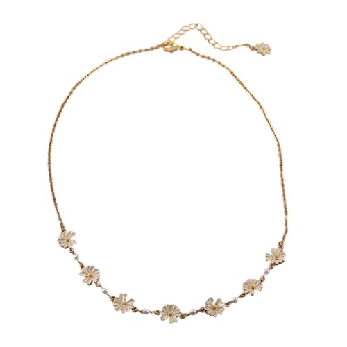 Trendy Blumenarmband Halskette Alltagsnarmband Elegante Blumenlegierung Textur Die Komfort Für Täglich Einfache Elegante Bietet von BUBEFSKD