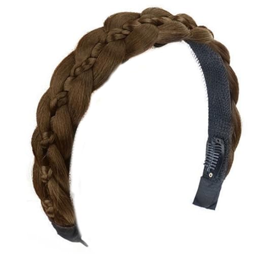 Verstellbare Geflochtene Perücken Haarband Hitzeresistent Synthetic Faser Hairhoop Für Frauen Besonderer Anlass Und Alltäglicher Verschleiß Natürlich Aussehender Geflecht Haarteil Verstellbare Geflochtene Perücken Haarband Hitzeresistent Synthetic Faser Hairhoop Für Frauen Besonderer Anlass Und Alltäglicher Verschleiß Natürlich Aussehender Geflecht Haarteil von BUBEFSKD