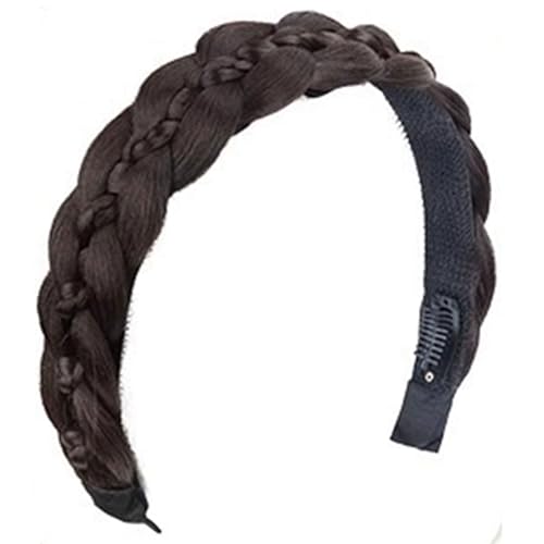 Verstellbare Geflochtene Perücken Haarband Hitzeresistent Synthetic Faser Hairhoop Für Frauen Besonderer Anlass Und Alltäglicher Verschleiß Natürlich Aussehender Geflecht Haarteil Verstellbare Geflochtene Perücken Haarband Hitzeresistent Synthetic Faser Hairhoop Für Frauen Besonderer Anlass Und Alltäglicher Verschleiß Natürlich Aussehender Geflecht Haarteil von BUBEFSKD