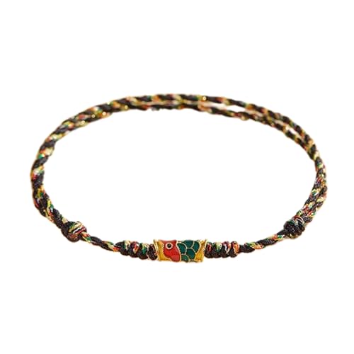 Verstellbares Ausziehen Armband Kois Fischbänder Handgefertigte Handgelenk Kette Bunte String Handchains Frauen Mädchen Schmuck Vielseitiges Accessoire von BUBEFSKD