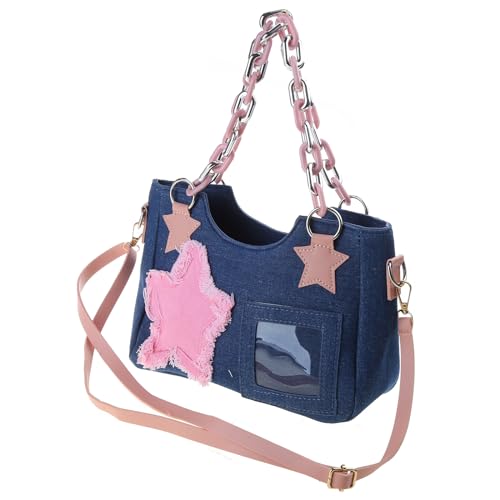 Vintage ABERAMM BAG Y2K Kleine Kette Denims Handtaschen Fashion Umhängetaschen Pendeln Sterntasche Für Tägliche Verwendung Modischer Schulter Schulter Vintage Stile Vintage ABERAMM BAG Y2K Kleine Kette Denims Handtaschen Fashion Umhängetaschen Pendeln Sterntasche Für Tägliche Verwendung Modischer Schulter Schulter Vintage Stile von BUBEFSKD