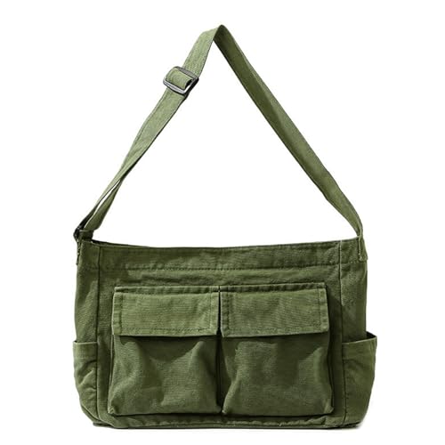 Womens School Messenger Bags Für Frauen Umhängetasche Damen Handtasche Solid Großer Kapazität Lässige Leinwand Weibliche Tasche Weibliche Umhängetaschen von BUBEFSKD