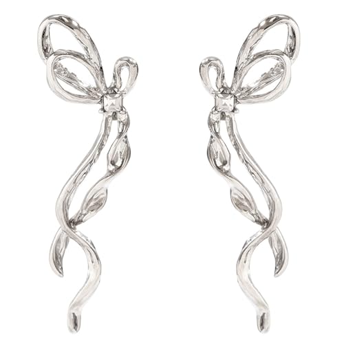 Zarte Ohrringe Mit Bowknot Anhänger Ohr Piercing Schmuck Mode Ohrhaken Schmuck Für Frauen Party Ohrringe von BUBEFSKD