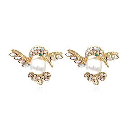 Zögern Pearl Bird Ohrringe Bolde Mit Farbig Für Strasssteine übertriebene Kolibri Ohrringe Für Frauen Weibliche Party Jude Bunte Strasssteine übertrieben Metalltier Ohrstollen Statement Juwely Zögern Pearl Bird Ohrringe Bolde Mit Farbig Für Strasssteine übertriebene Kolibri Ohrringe Für Frauen Weibliche Party Jude Bunte Strasssteine übertrieben Metalltier Ohrstollen Statement Juwely von BUBEFSKD
