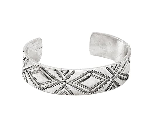 BUBGDYFO Türkisfarbenes Manschettenarmband, Südwestliches Cowgirl-Armband, böhmisches Geschenk für Frauen, adjustable, Zink, Kein Edelstein BUBGDYFO Türkisfarbenes Manschettenarmband, Südwestliches Cowgirl-Armband, böhmisches Geschenk für Frauen, adjustable, Zink, Kein Edelstein von BUBGDYFO
