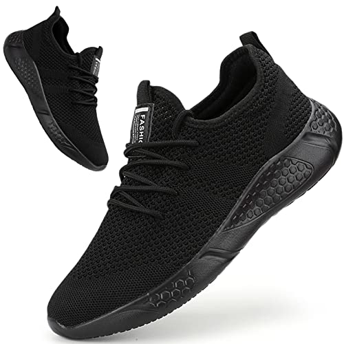 BUBUDENG Damen Turnschuhe Sportschuhe Freizeitschuhe Atmungsaktiv Laufschuhe Straßenlaufschuhe Sneaker Trainer für Outdoor Fitness Gym Walkingschuhe Schwarz,EU 40 von BUBUDENG