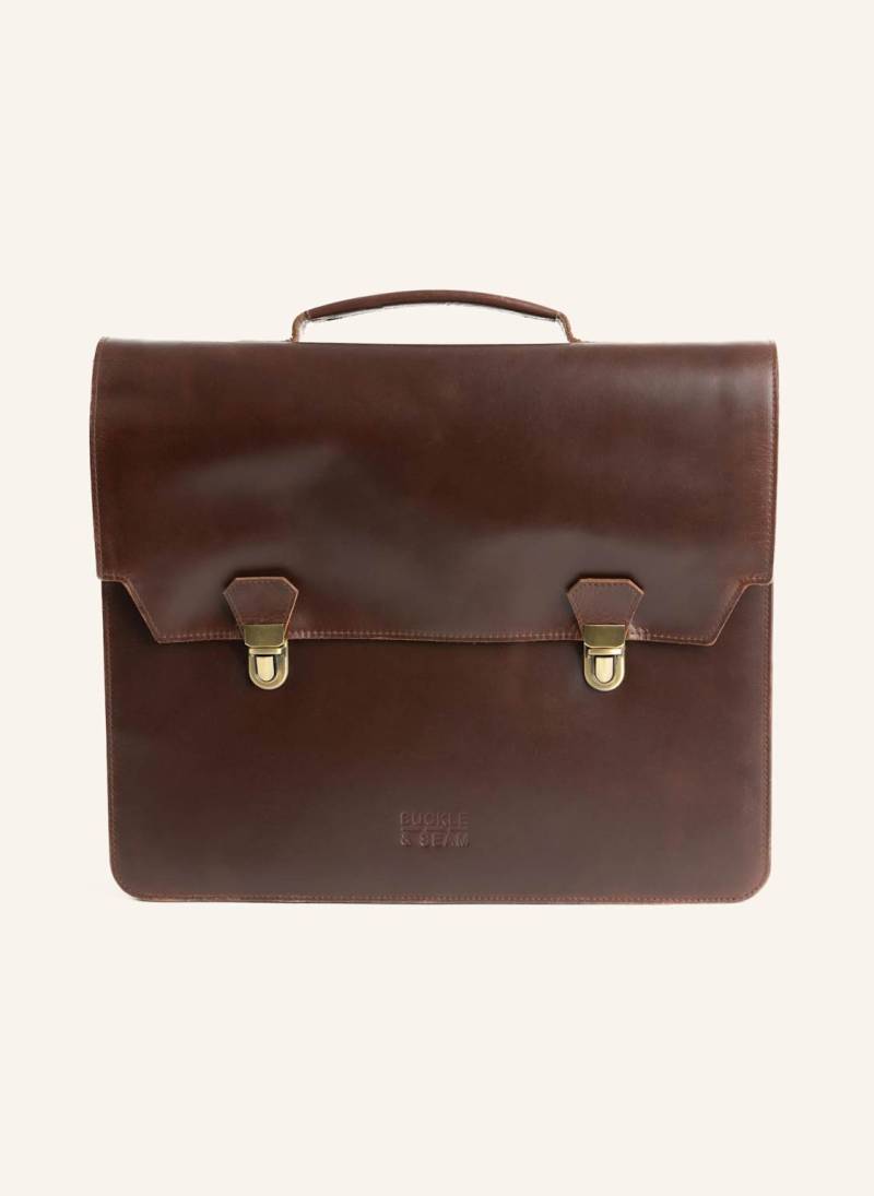 Buckle & Seam Aktentasche Notes braun von BUCKLE & SEAM