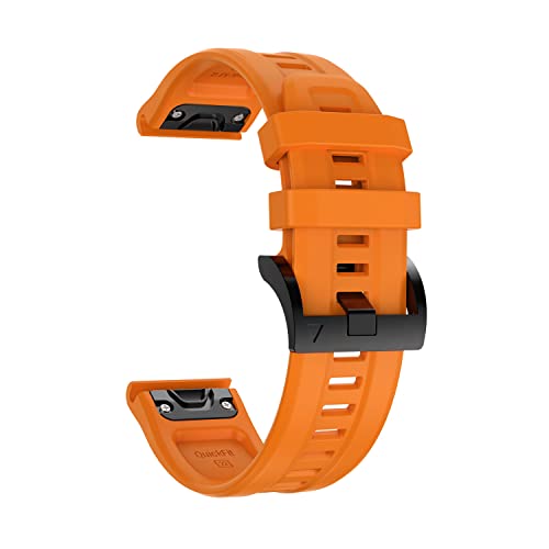 BUDAY 22 x 26 mm Smartwatch-Armband für Coros Vertix 2 Smartwatch, Silikon, schnelle und einfache Passform, für Garmin Fenix 7 7X Armband, Quick Fit 22mm, Achat von BUDAY