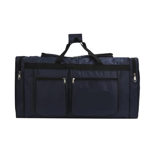 BUDAY 80L Reisetasche Faltbare Große Kapazität Wasserdicht Business Sport Handtasche Verschleißfest Tragbar Multifunktions Seesack, dunkelblau, Einheitsgröße, Handwerker von BUDAY