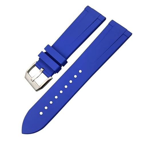 BUDAY Fluororubber Uhrenarmbänder für IWC Big Pilot Uhren IW3777, Gummi-Silikon, 19 mm, 20 mm, 21 mm, 22 mm, weiches Taucharmband, 21 mm, Achat von BUDAY