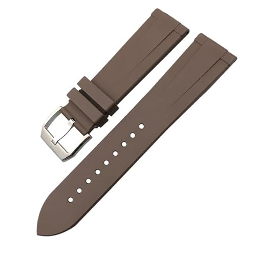 BUDAY Fluororubber Uhrenarmbänder für IWC Big Pilot Uhren IW3777, Gummi-Silikon, 19 mm, 20 mm, 21 mm, 22 mm, weiches Taucharmband, 22 mm, Achat von BUDAY